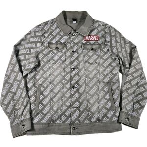 Marvel Gray Denim Truckers Jean Jacket